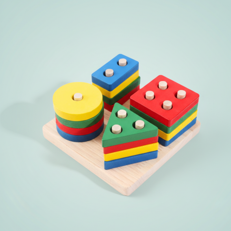 Wooden Square Shape Sorter