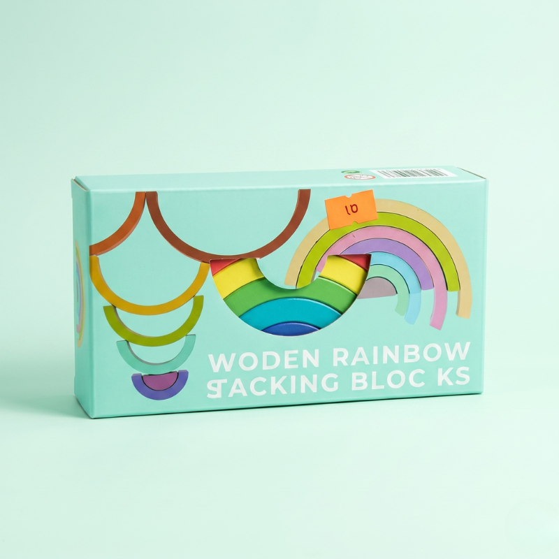 Wooden Rainbow Stacker