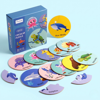 36 Pcs Circuler Puzzle