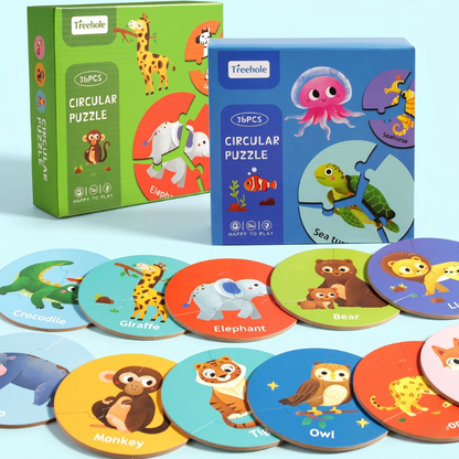 36 Pcs Circuler Puzzle