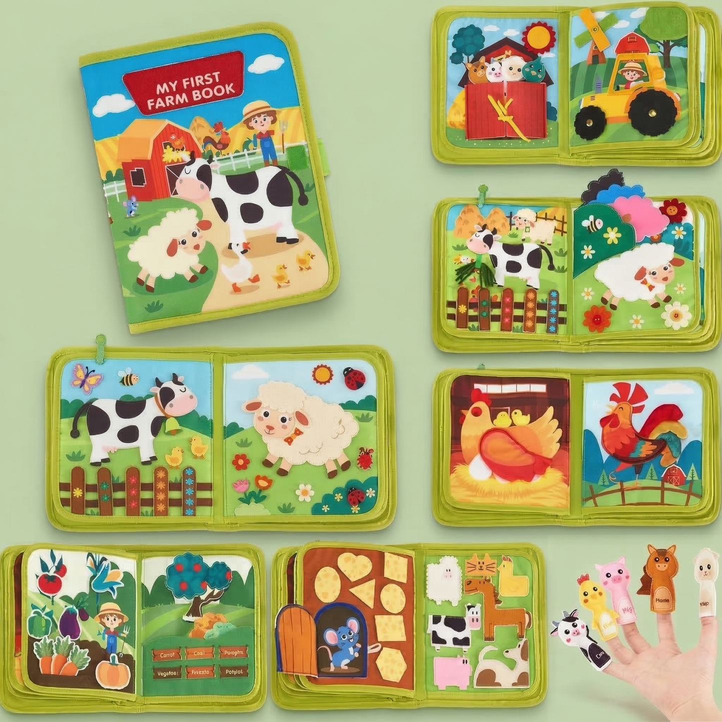 Farm Animals Busy Book