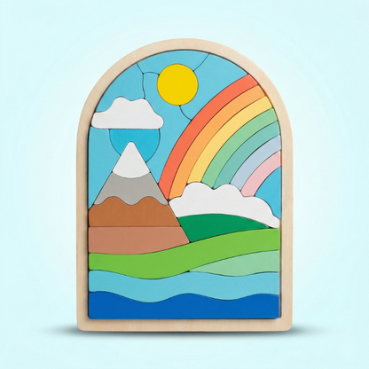 Half Circle Wooden Single Puzzle