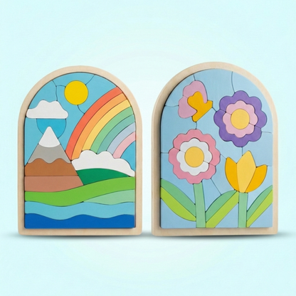 Half Circle Wooden Single Puzzle