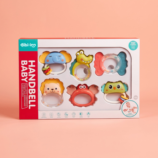Handbell Baby Rattle (6 Pcs)