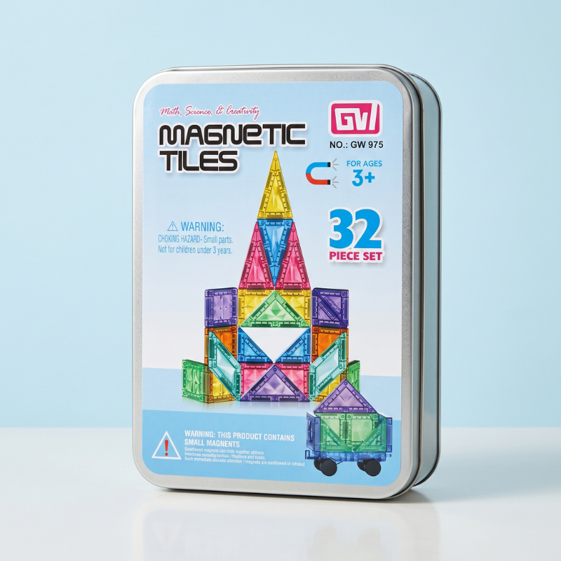 Magnetic Building Tiles (32 Pcs)
