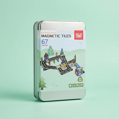 Magnetic Building Tiles (67 Pcs)