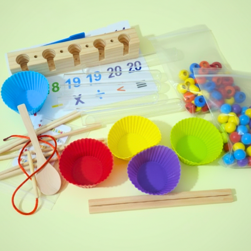 Number Bead Sorting Game