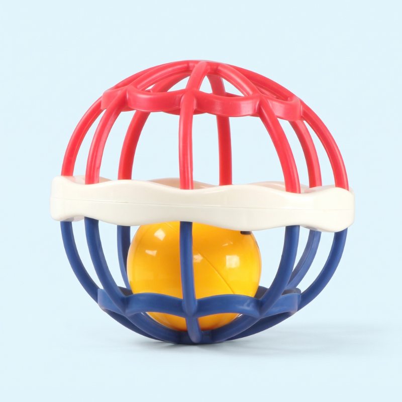 Single Soft Rubber Ball Rattle