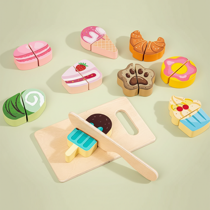 Wooden Dessert Cutting Set