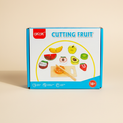 Wooden Fruit Cutting Set