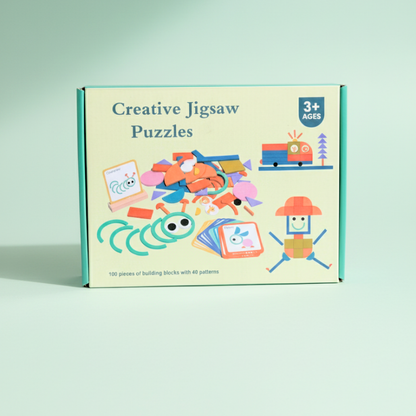 Wooden Jigsaw Puzzle Shape Builder