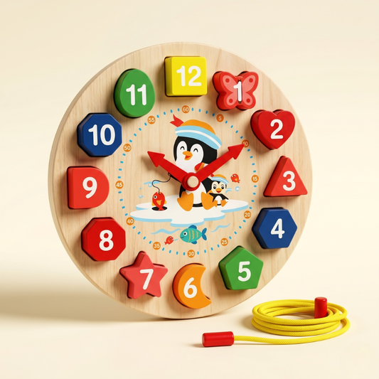 Wooden Lacing Clock