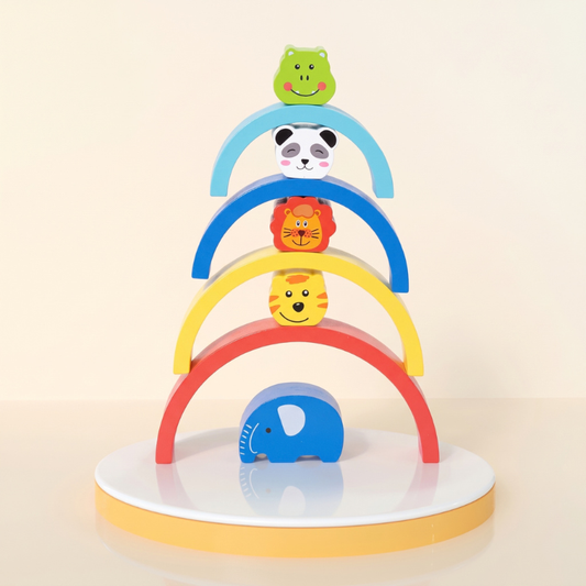 Wooden Rainbow Balance Block