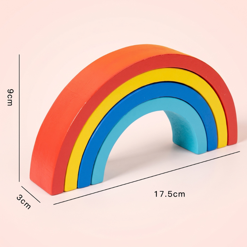 Wooden Rainbow Balance Block