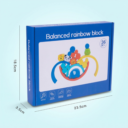 Wooden Rainbow Balance Block