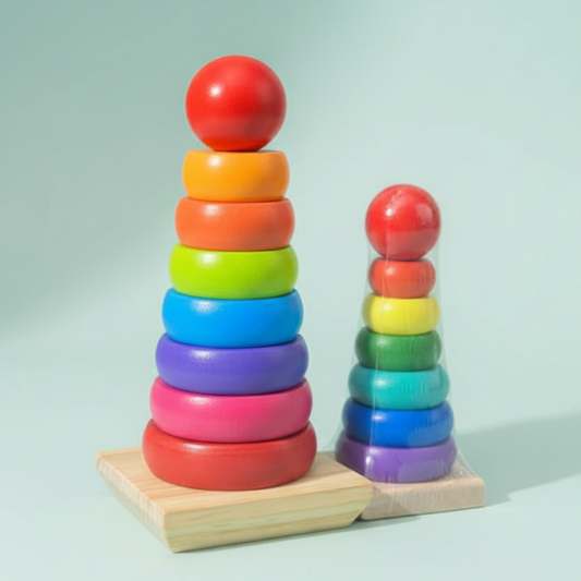 Wooden Rainbow Tower