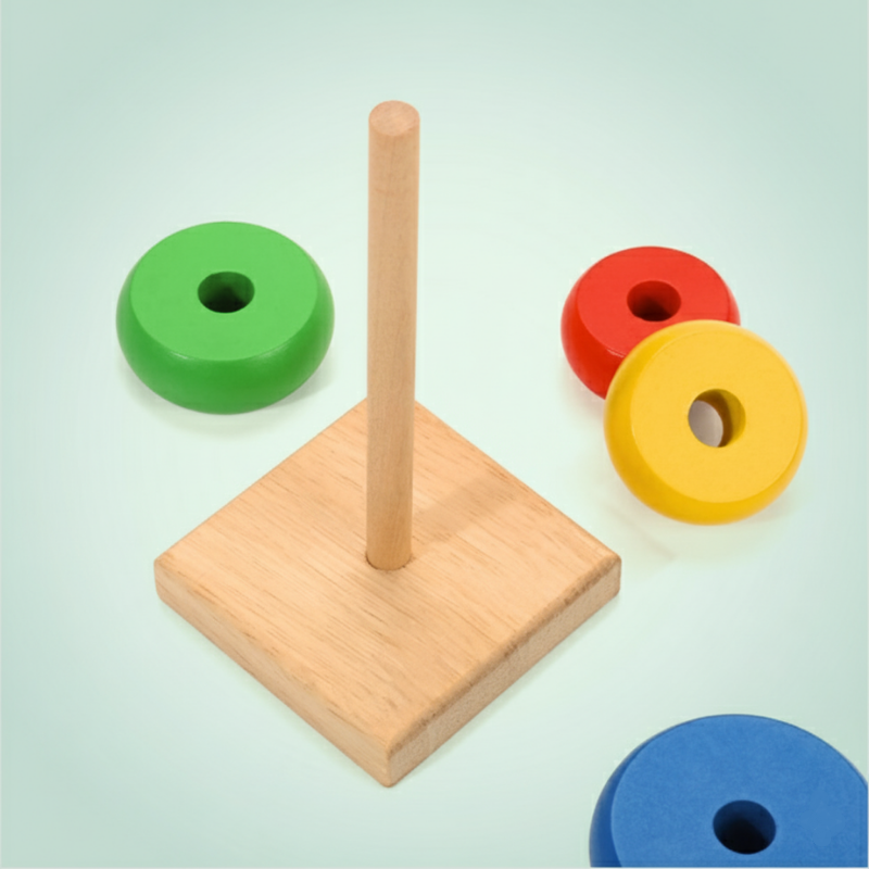 Wooden Rainbow Tower