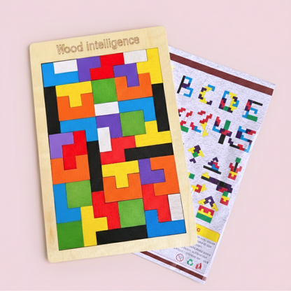 Wooden Tetris Puzzle
