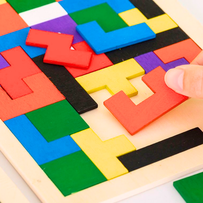 Wooden Tetris Puzzle