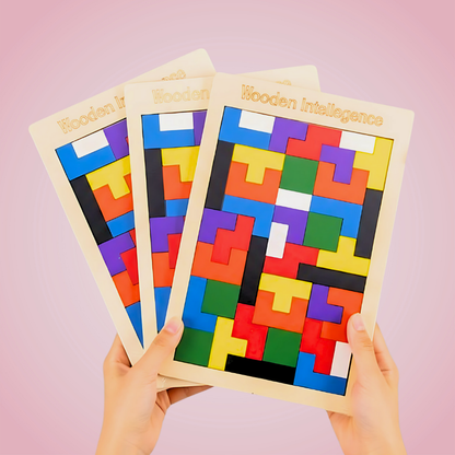 Wooden Tetris Puzzle