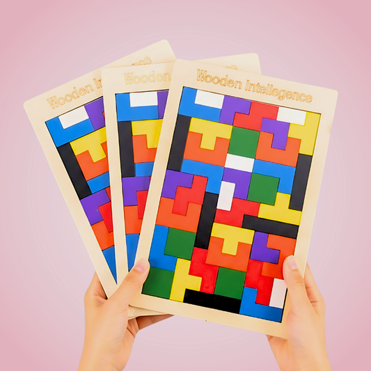 Wooden Tetris Puzzle