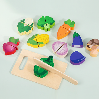 Wooden Vegetable Cutting Set