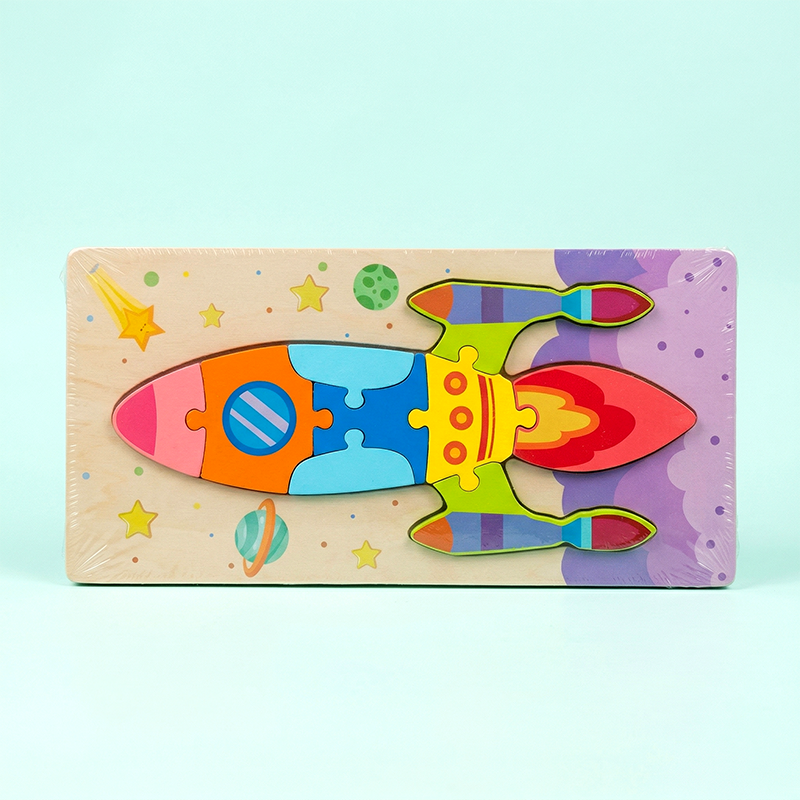 Wooden 3D Single Puzzle - Big