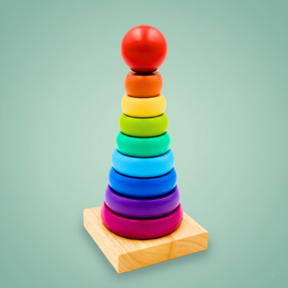 Wooden Rainbow Tower